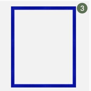 22 x 28 Satin/Vibrant Blue Metal Picture Frames (three available)